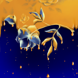 glass rose by feathre