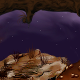 if you squint, the big rock at the bottom kinda looks like a rodent - it's not deliberate by miskate