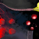 Rocks, worm, vortex of spheres. by Elijah