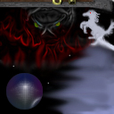 The devils horse in space by Decra