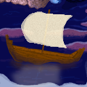 3rd tile! Ship with icebergs by scythe