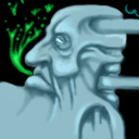 Uhm... some type of blue face thingie.... by Mystery User Number 354125