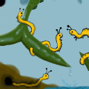 First on this quilt - Caterpillar dudes. by scythe