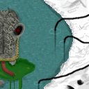 slime-droolin' water dragon: my 2nd tile ever. by phr