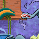 That carnivorous rabbit ear keeps chewing up the wallpaper (plus an inflatable slide and other odds and sods) by ikeivup