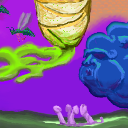 Ye Brisk Ol' West Wind blowing away the hive goo that once sustained some suspicious looking fungi by ikeivup