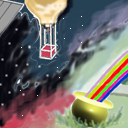 somewhere over the rainbow by BluJeann