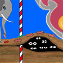 Oh no!! We're gonna be squished! (worried eyes) by Frogie