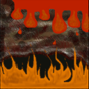 Pyro Frogie......I hope no1 calls me a tile hog....this is the 3rd tile I've done 2day..... : ) by Frogie