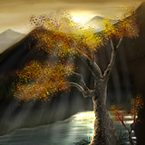 Yet another landscape! =) Also, the first pic I did with my new wacom graphire tablet. by Valacar