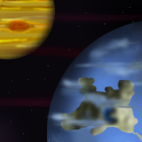 Funny lines through space by nessahead