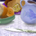 pass the gravy please... and watch out for that nasty blurred white edge at the top half of the left side, tough blending by raganaga