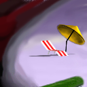 Plastic umbrella, but.... where did barbie go? by takkie