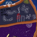 "Is this what you want your kid to draw at preschool?"...This is my first tile btw, America Sucks! by Arking