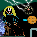 3rd tile.. be gentle =) "Miss Muffet in Neon" by ogre2112