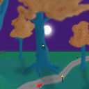 RIDING RED HOODded car through the woods... To grandma! by Gene