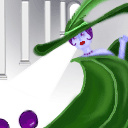 Deco Woman and Purple Spheres by Tamago