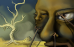 3 People and an Ant Hill by root88