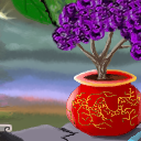 cracked ledge... planter... hydrangea by raganaga