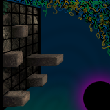 The tile to the left wasn't drawn all the way to the edge. I love challenges. :) by break