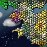 Fingerpaint mosaic by Flit