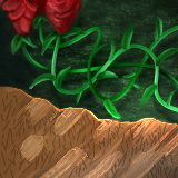 melted plastic roses reaching for shade by qwazy