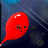 my beautiful balloon, destroyed by those evil asteroids... *slurp* by finite