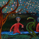 "please protect me from the sanke!!" by jito