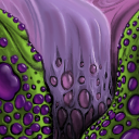 Purple and Green by gecko