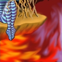 This is a bit cheap, going catacorner from my own tile, but I couldn't help myself. by Cerulean