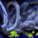 UFOs and clouds by tyeddyedeyes