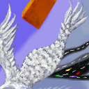 Dr. Seuss bird and another pesky brick by raganaga