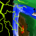 lightning on the horizon by engelus