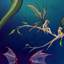 Many wings... and less cluttered than I usually make it by feathre