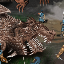 It's a time for breakfast. Oh! Special dish!!! Fresh humans!!! by Damien_Dark