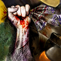 Thanks to stockyclowngod.deviantart.com for the cool hand pic. Not sure what to say about this one - so I'll shut up. by elmo-lester