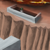 argh the lava is coming! oh.. and that's supposed to be one of those coin-oped-fixed-binocular things :-) by finite