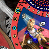 "Eat inside a card inside a house" by maxetormer