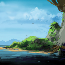 Skull Island... let's get some bright colors in here by TonchyZ