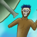 It wasn't slothy, it was the one armed man! Really! ... Yeah, I suck at drawing human figures... oh well. :( by fraxyl