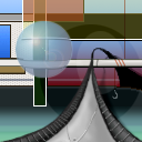 Bridge through a 2D plane by Zoggles