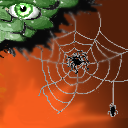 My first attempt... Unfortunately had no time to draw a spider and it's victim normally. by gas13
