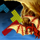 Its tetris and a dragon, WHAT THE?! by Hebby