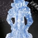 its supposed to be an ice sculpture by hijinx