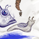 It's a snow slug and a flying fish with antennae. Can't you see? by gecko