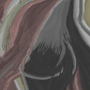 All done with a 1px pencil... then smoothed a bit at the end. I tried to make all the pixels fall down from the part I got... kinda. by fraxyl