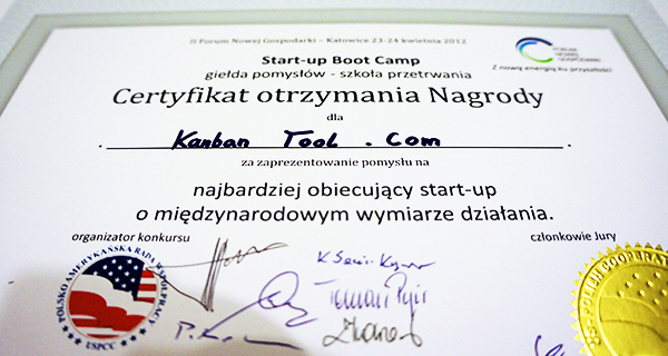 KanbanTool: Start-up Winner