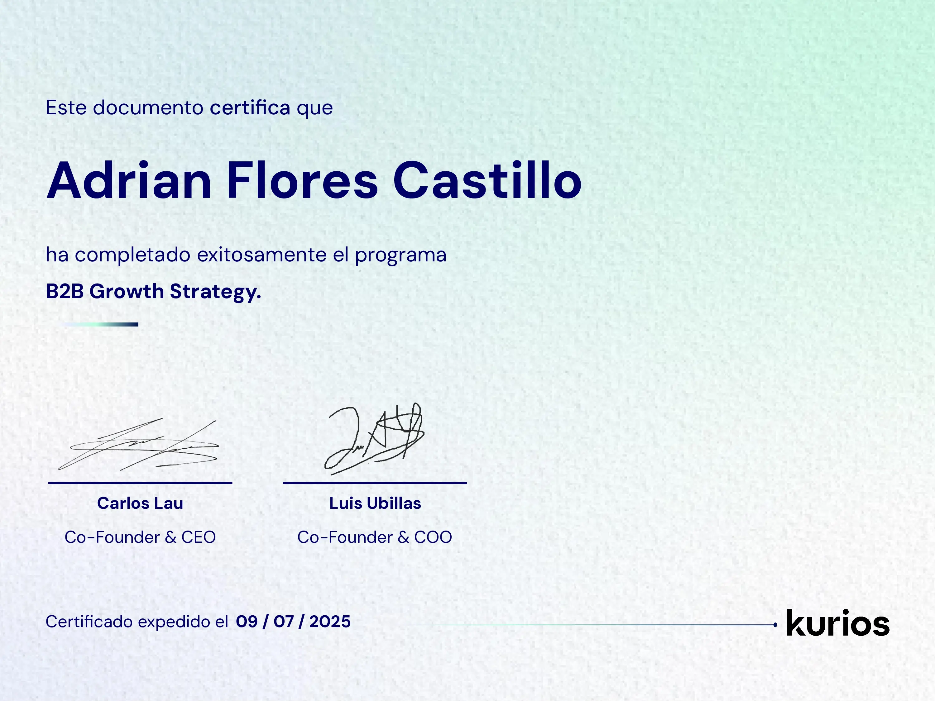 Certificado