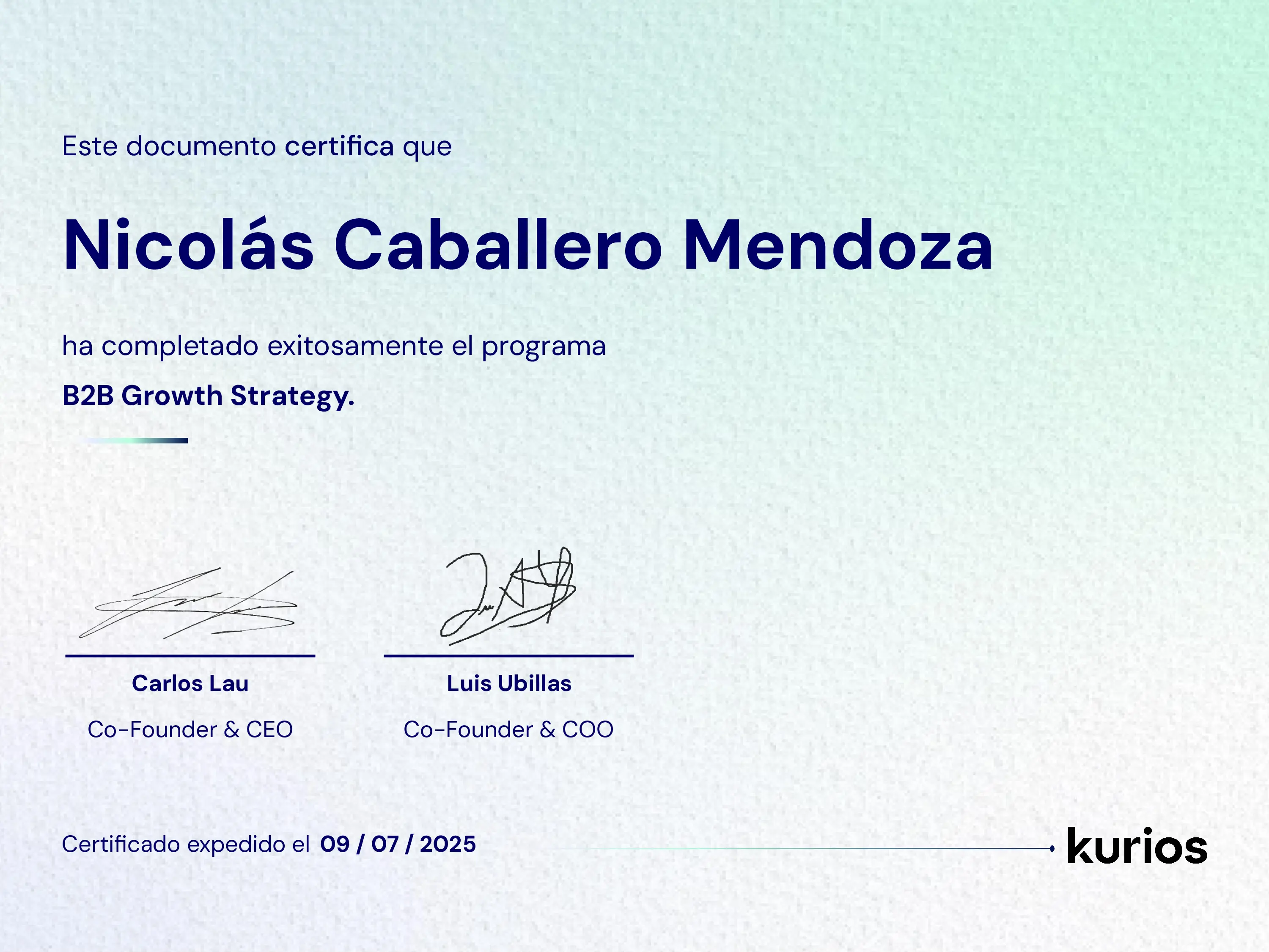 Certificado