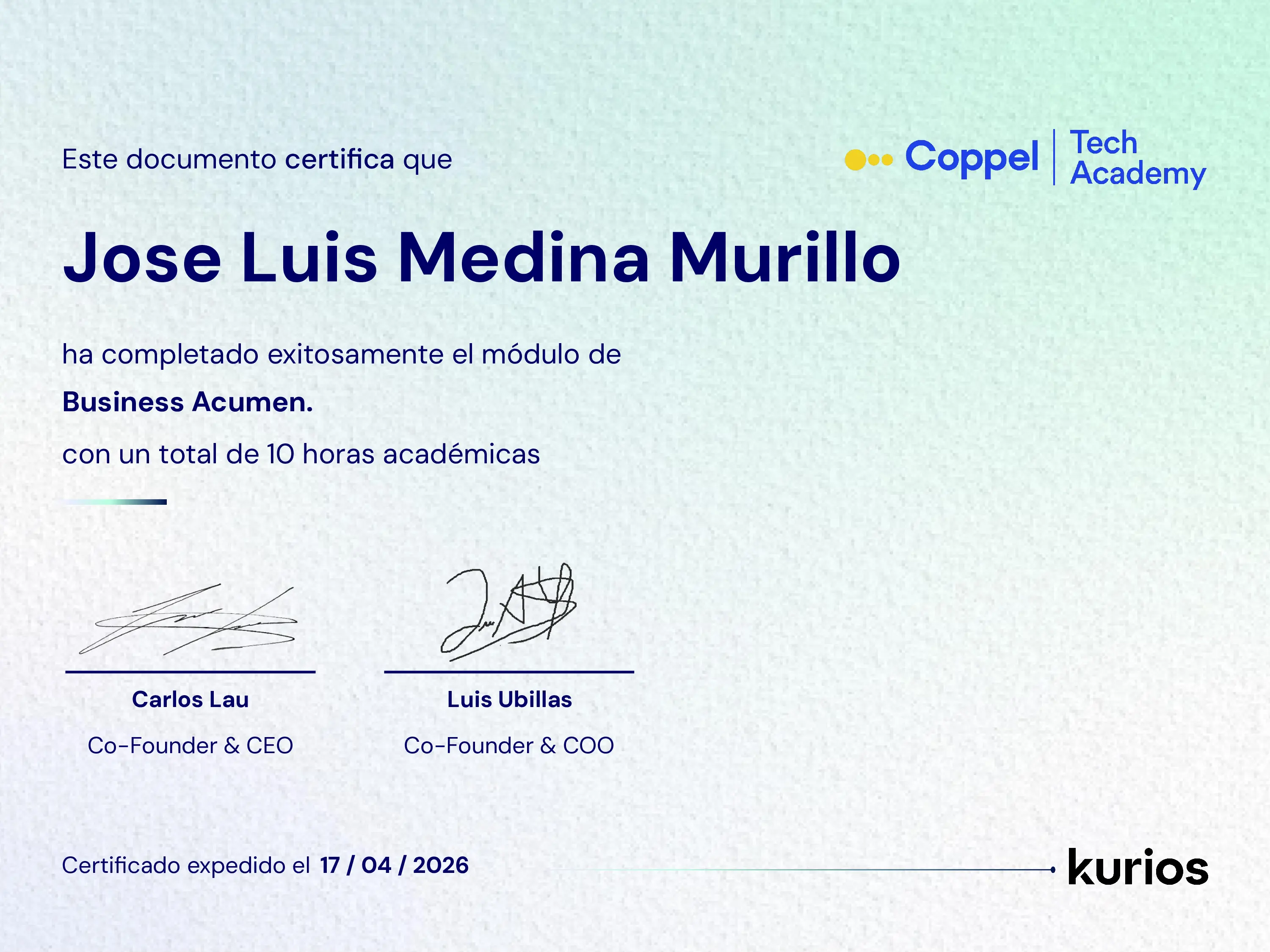 Certificado